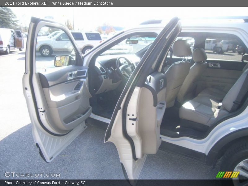 White Suede / Medium Light Stone 2011 Ford Explorer XLT