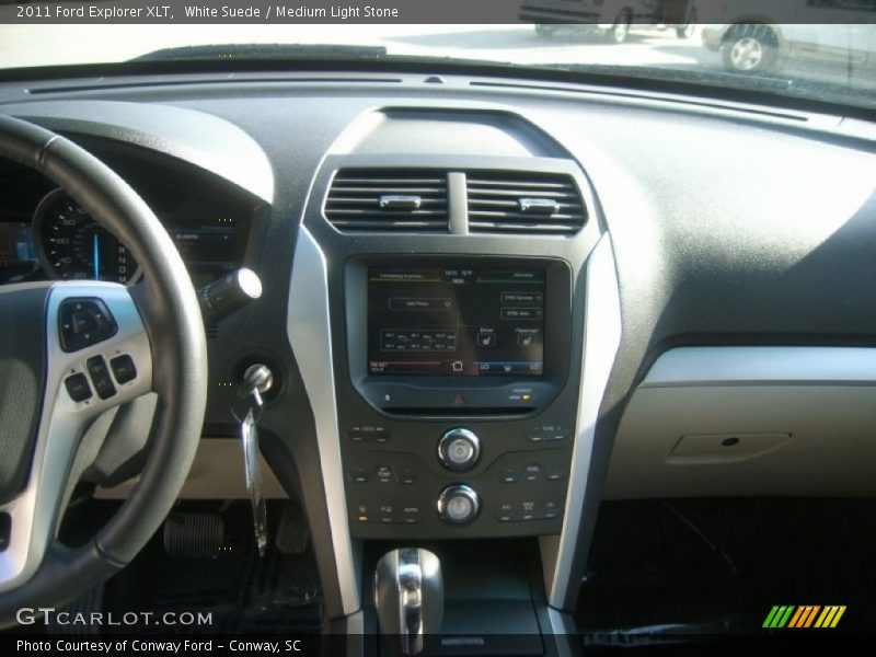 White Suede / Medium Light Stone 2011 Ford Explorer XLT