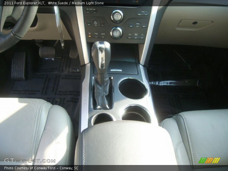 White Suede / Medium Light Stone 2011 Ford Explorer XLT