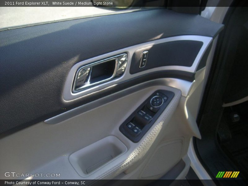 White Suede / Medium Light Stone 2011 Ford Explorer XLT
