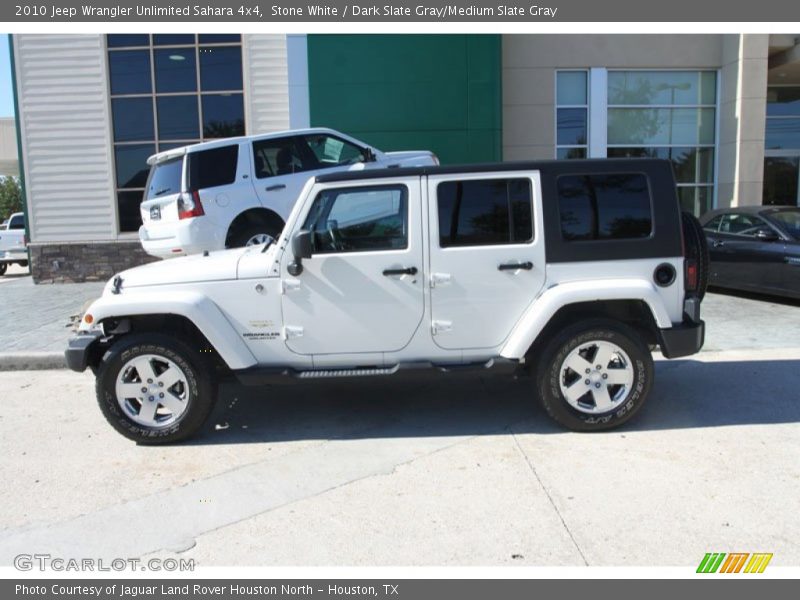 Stone White / Dark Slate Gray/Medium Slate Gray 2010 Jeep Wrangler Unlimited Sahara 4x4