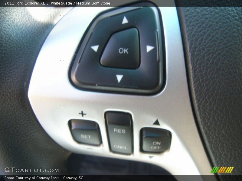 White Suede / Medium Light Stone 2011 Ford Explorer XLT