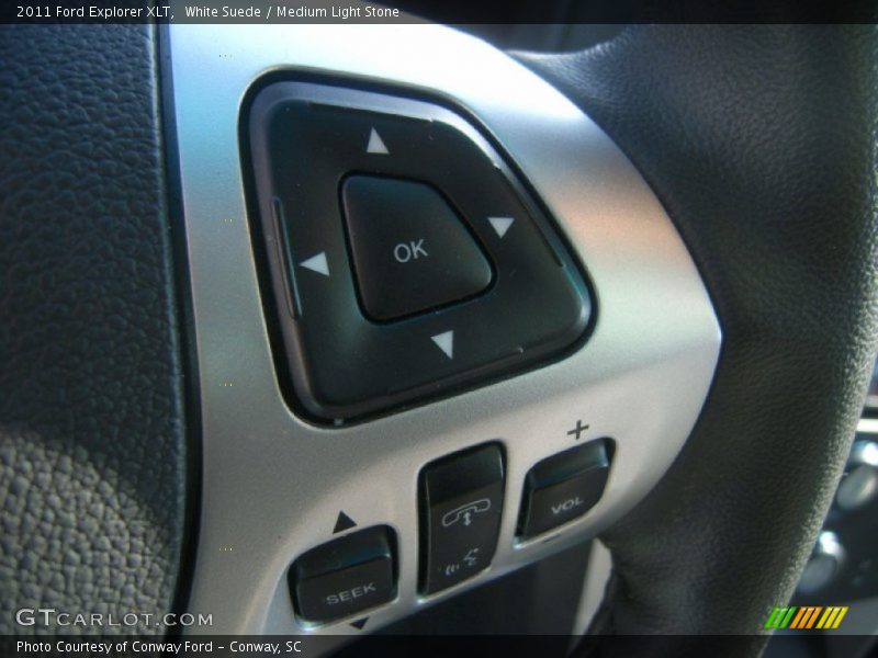 White Suede / Medium Light Stone 2011 Ford Explorer XLT
