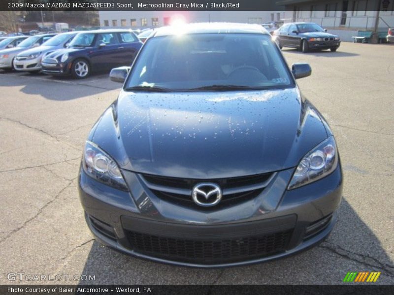 Metropolitan Gray Mica / Black/Red 2009 Mazda MAZDA3 MAZDASPEED3 Sport