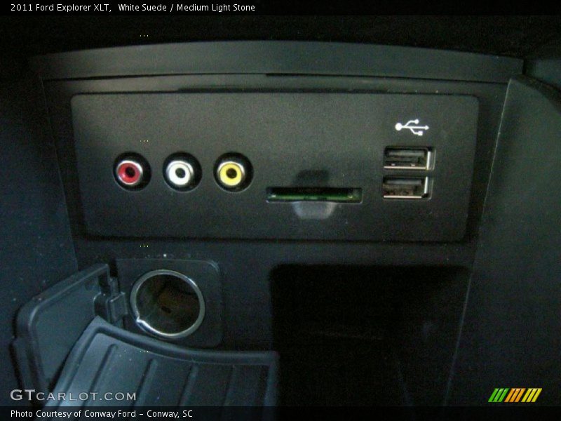 White Suede / Medium Light Stone 2011 Ford Explorer XLT