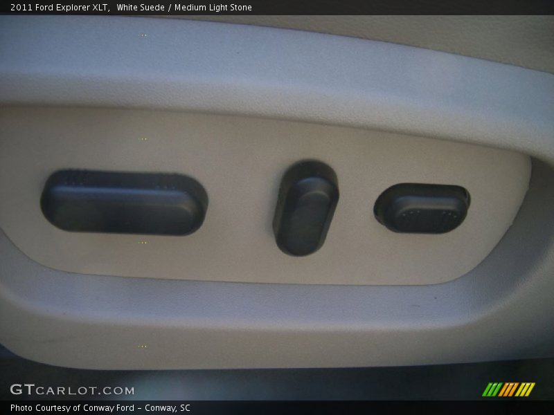 White Suede / Medium Light Stone 2011 Ford Explorer XLT