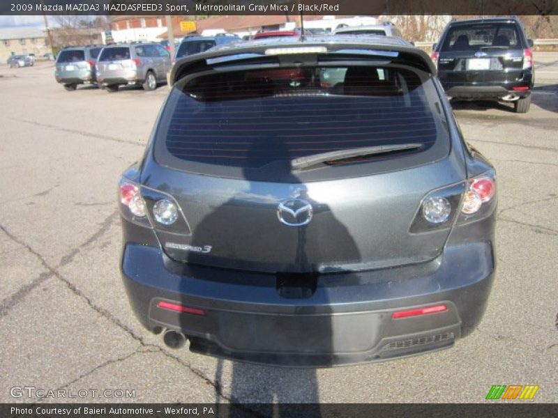Metropolitan Gray Mica / Black/Red 2009 Mazda MAZDA3 MAZDASPEED3 Sport