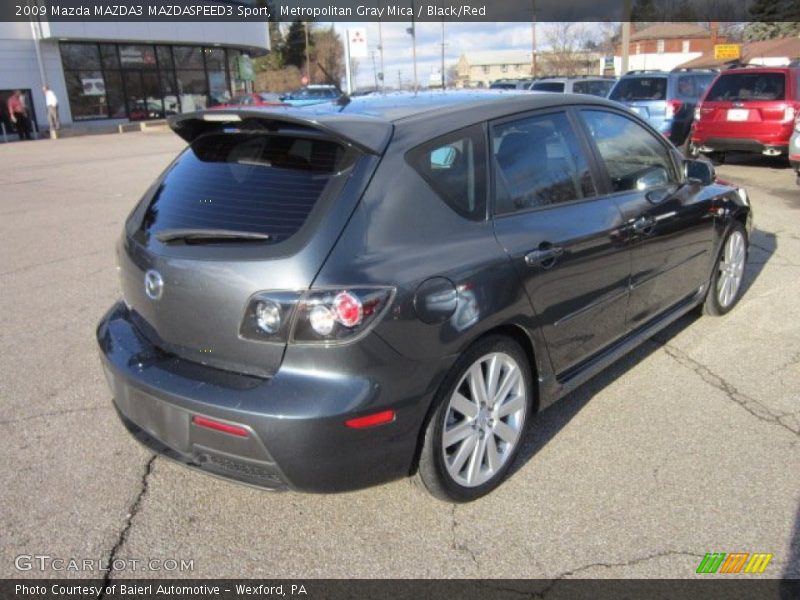 Metropolitan Gray Mica / Black/Red 2009 Mazda MAZDA3 MAZDASPEED3 Sport