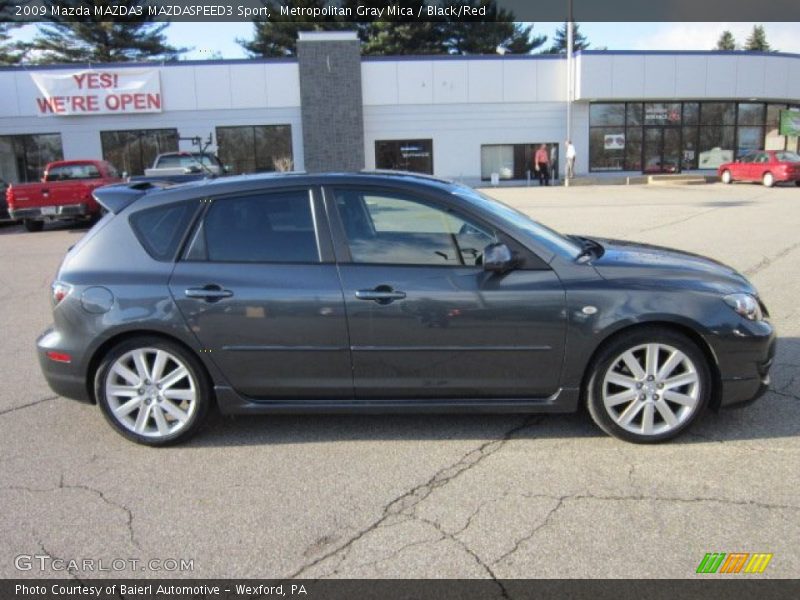 Metropolitan Gray Mica / Black/Red 2009 Mazda MAZDA3 MAZDASPEED3 Sport