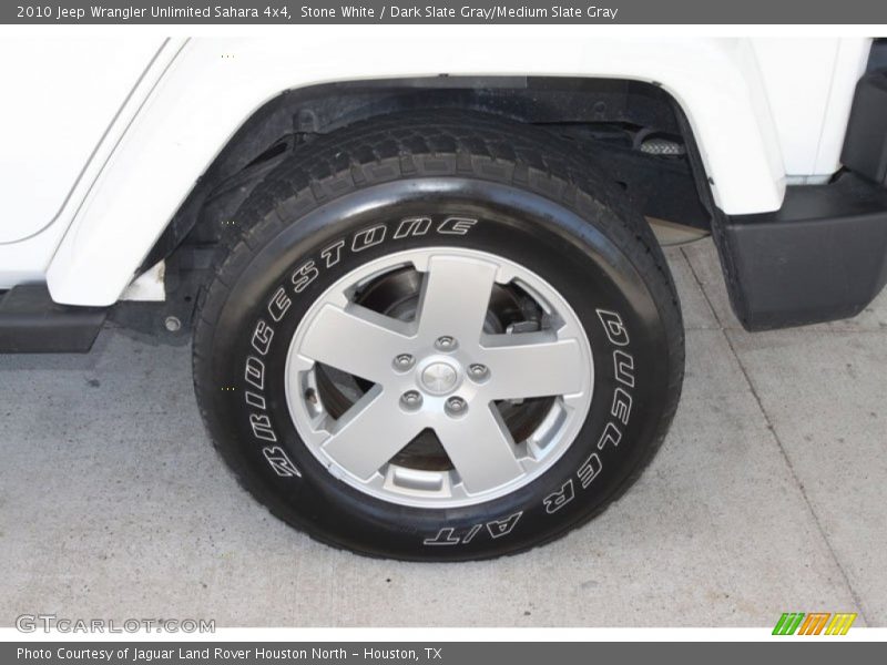 Stone White / Dark Slate Gray/Medium Slate Gray 2010 Jeep Wrangler Unlimited Sahara 4x4