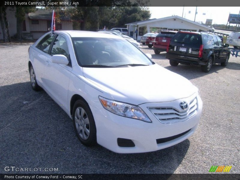 Super White / Ash 2011 Toyota Camry LE