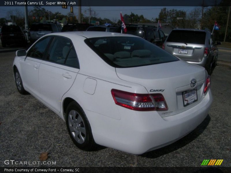 Super White / Ash 2011 Toyota Camry LE