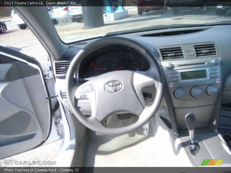 Super White / Ash 2011 Toyota Camry LE