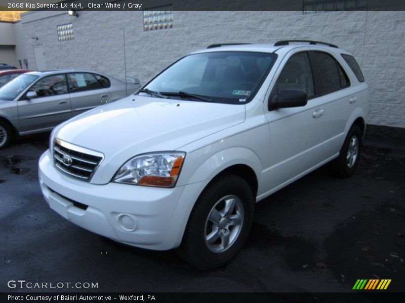 Clear White / Gray 2008 Kia Sorento LX 4x4