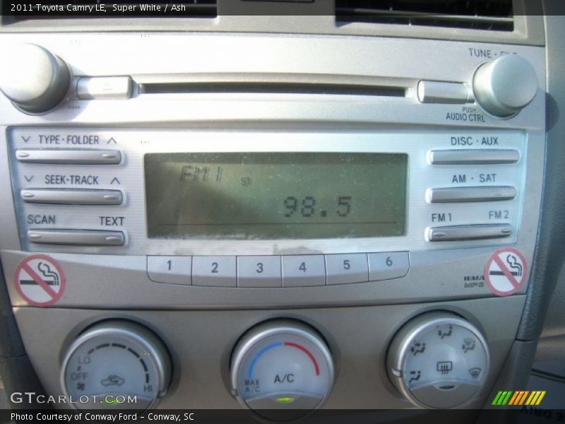 Super White / Ash 2011 Toyota Camry LE