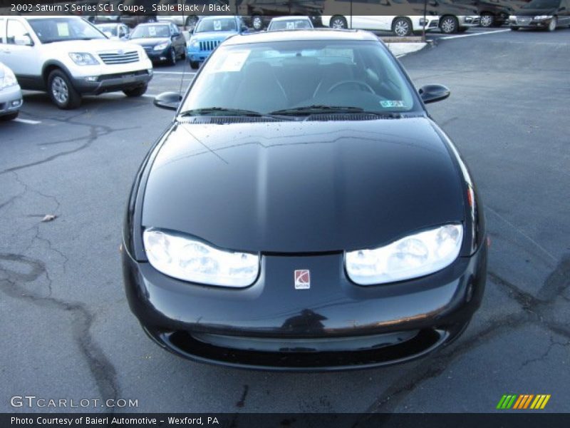 Sable Black / Black 2002 Saturn S Series SC1 Coupe