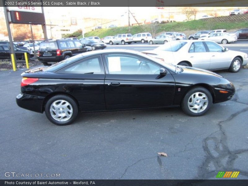 Sable Black / Black 2002 Saturn S Series SC1 Coupe