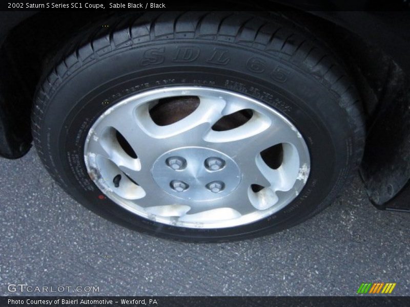 Sable Black / Black 2002 Saturn S Series SC1 Coupe