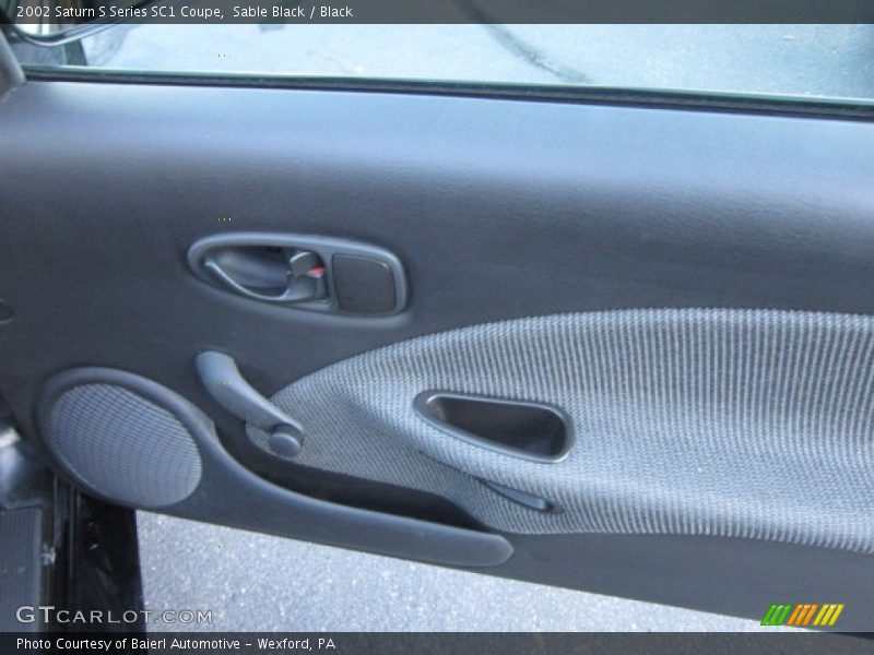 Sable Black / Black 2002 Saturn S Series SC1 Coupe