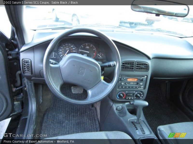 Sable Black / Black 2002 Saturn S Series SC1 Coupe