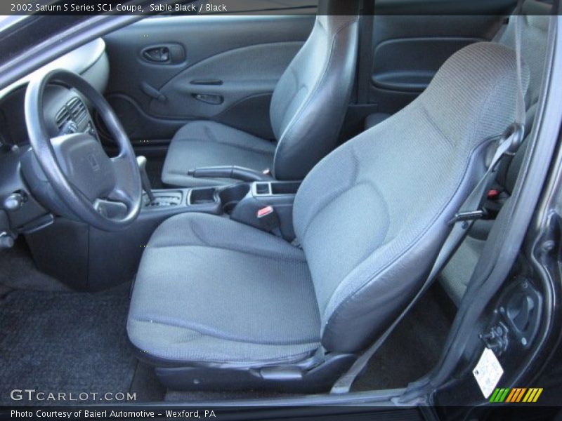 Sable Black / Black 2002 Saturn S Series SC1 Coupe