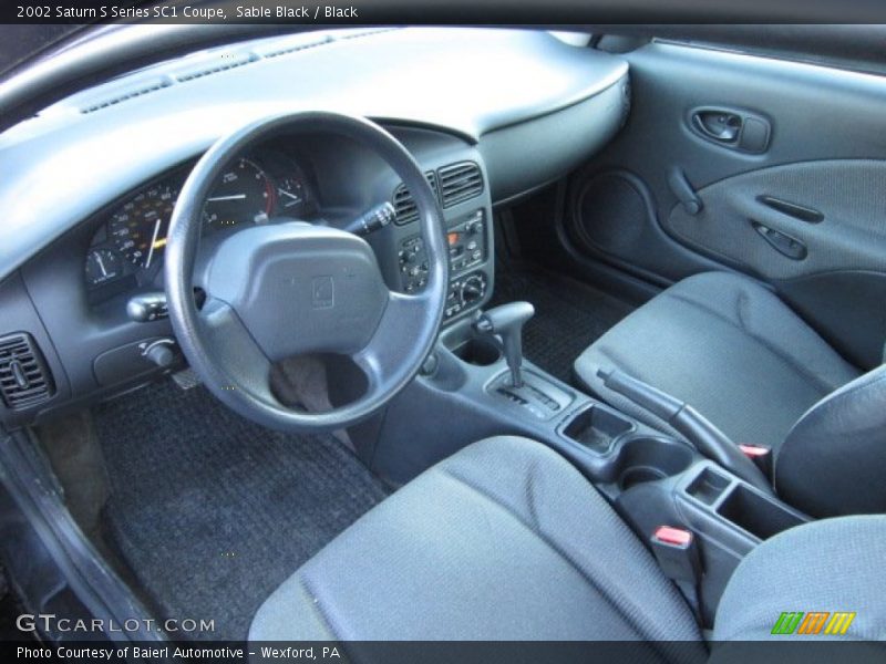 Sable Black / Black 2002 Saturn S Series SC1 Coupe