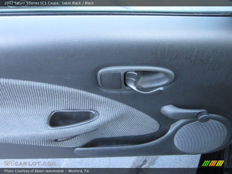 Sable Black / Black 2002 Saturn S Series SC1 Coupe