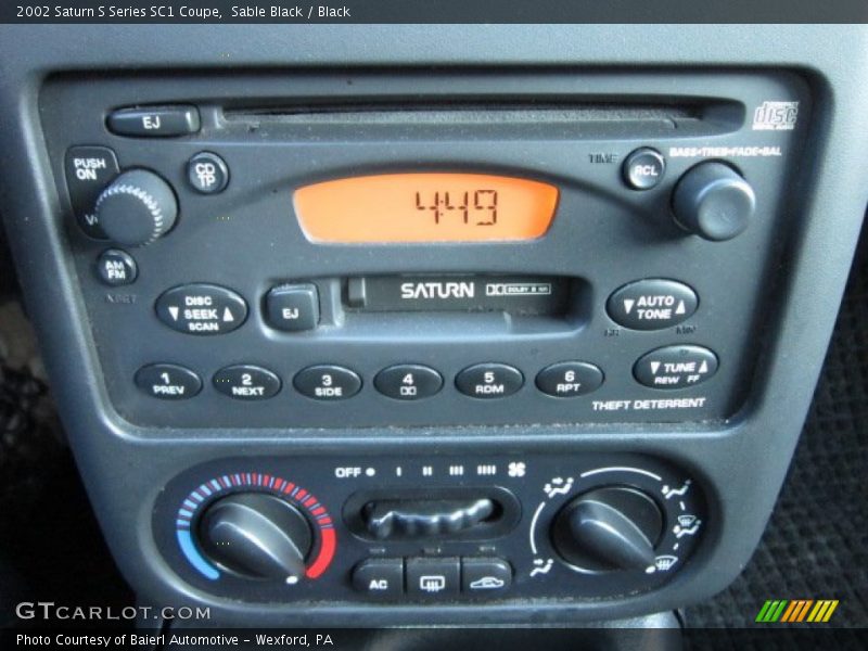 Sable Black / Black 2002 Saturn S Series SC1 Coupe