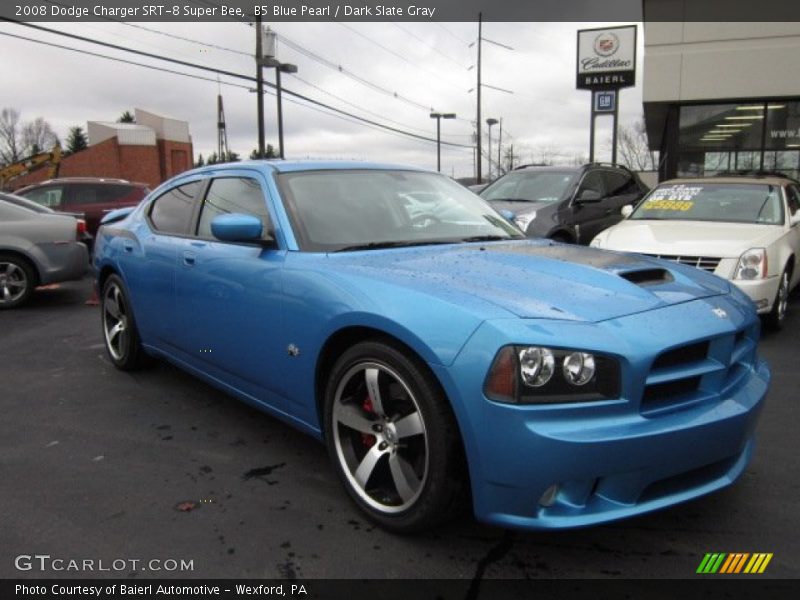 B5 Blue Pearl / Dark Slate Gray 2008 Dodge Charger SRT-8 Super Bee