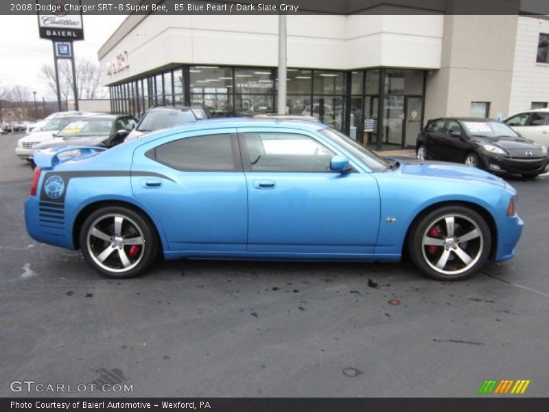 B5 Blue Pearl / Dark Slate Gray 2008 Dodge Charger SRT-8 Super Bee