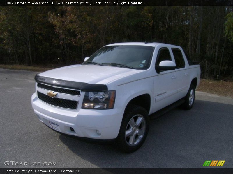 Summit White / Dark Titanium/Light Titanium 2007 Chevrolet Avalanche LT 4WD