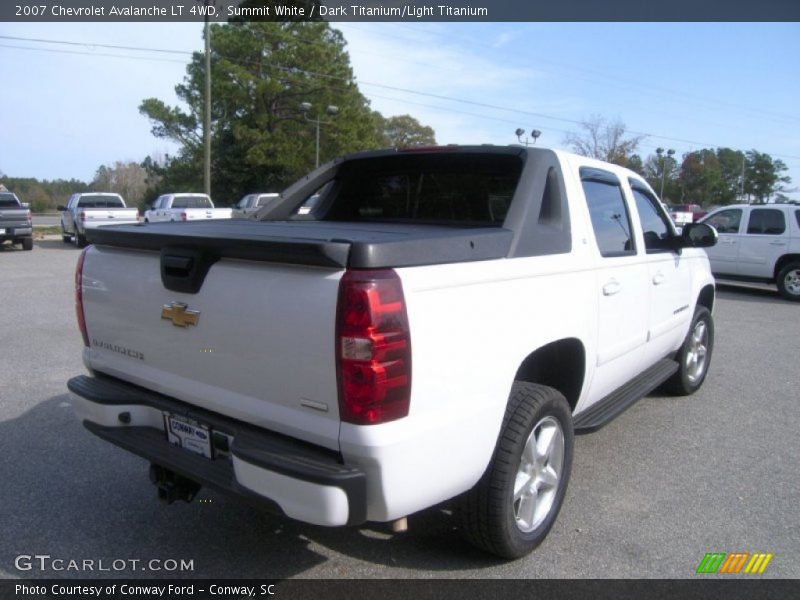 Summit White / Dark Titanium/Light Titanium 2007 Chevrolet Avalanche LT 4WD