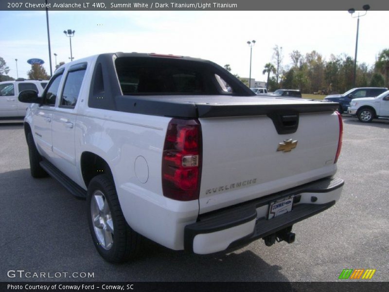 Summit White / Dark Titanium/Light Titanium 2007 Chevrolet Avalanche LT 4WD