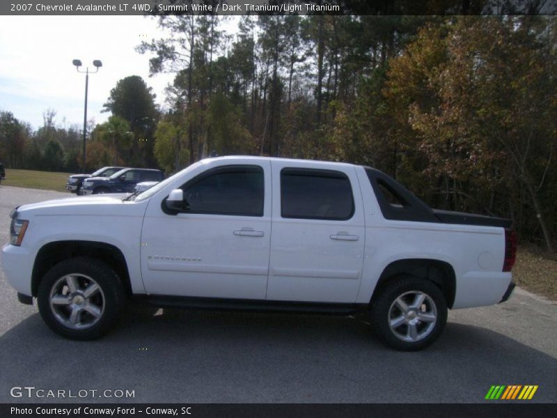 Summit White / Dark Titanium/Light Titanium 2007 Chevrolet Avalanche LT 4WD