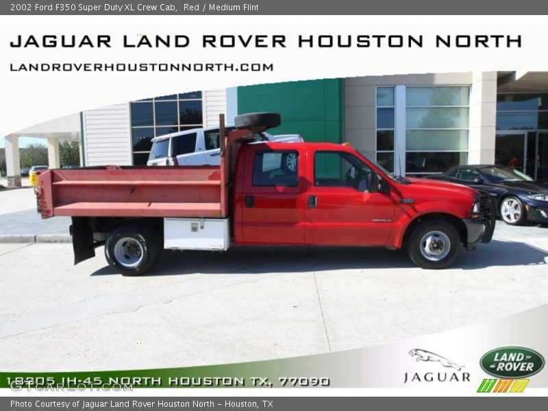 Red / Medium Flint 2002 Ford F350 Super Duty XL Crew Cab