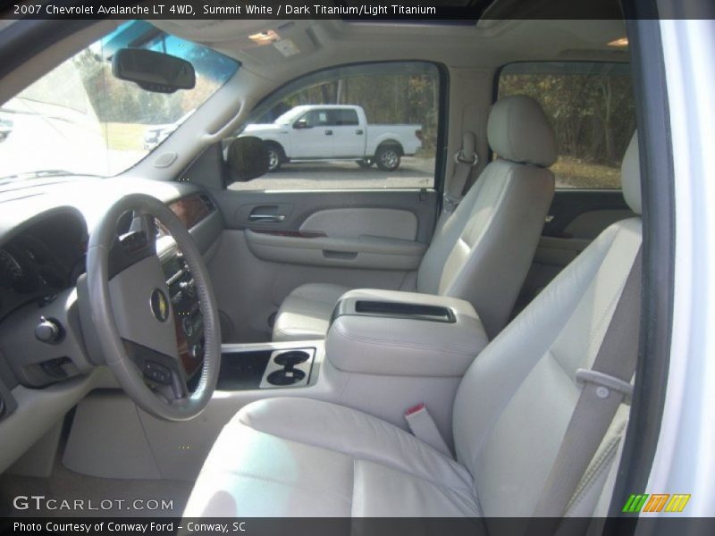 Summit White / Dark Titanium/Light Titanium 2007 Chevrolet Avalanche LT 4WD