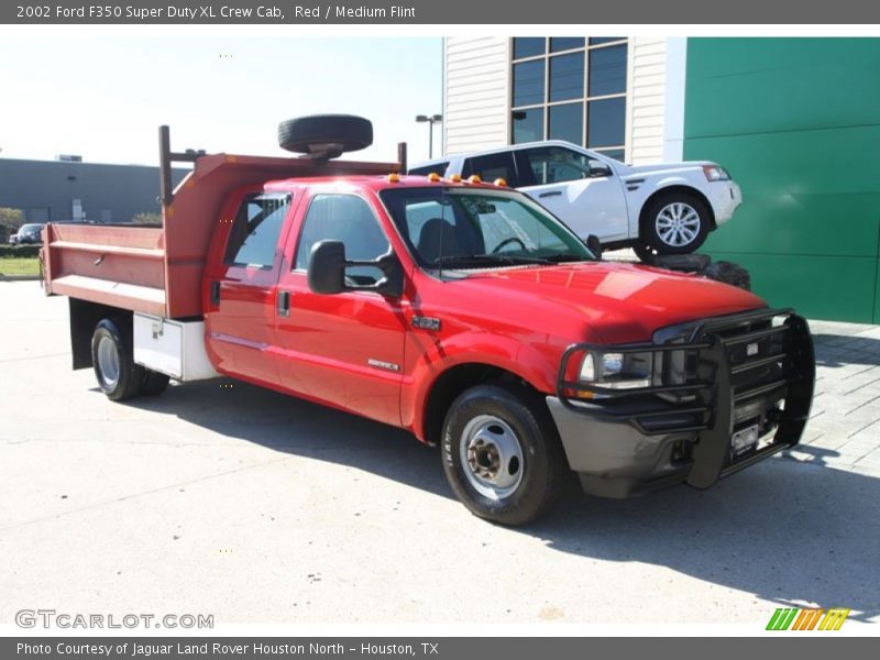 Red / Medium Flint 2002 Ford F350 Super Duty XL Crew Cab