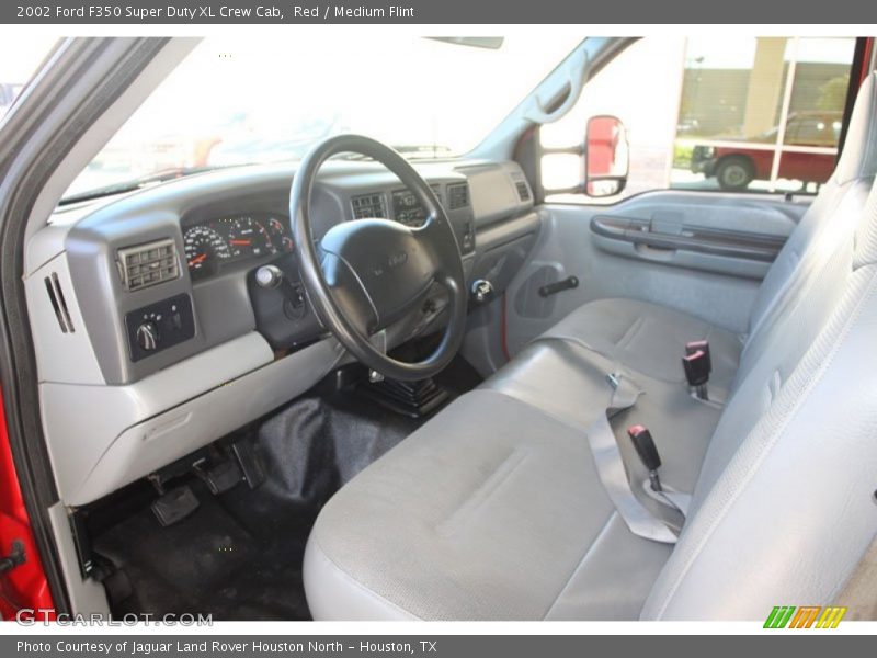 Red / Medium Flint 2002 Ford F350 Super Duty XL Crew Cab