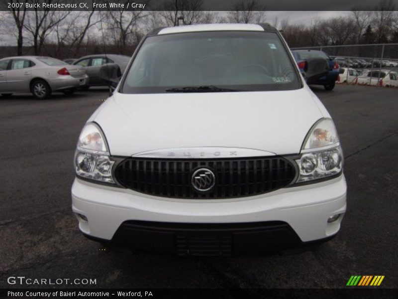 Frost White / Gray 2007 Buick Rendezvous CX