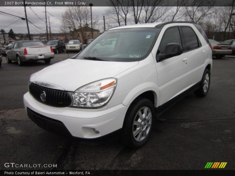 Frost White / Gray 2007 Buick Rendezvous CX