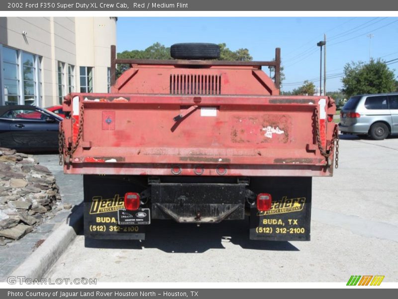 Red / Medium Flint 2002 Ford F350 Super Duty XL Crew Cab
