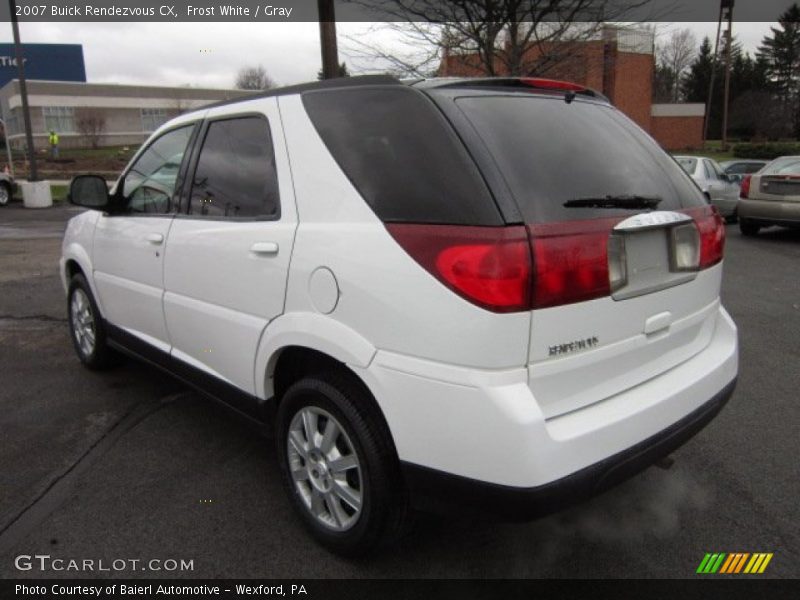 Frost White / Gray 2007 Buick Rendezvous CX