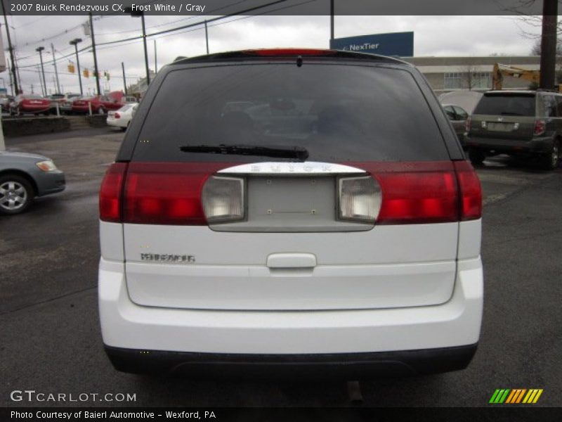 Frost White / Gray 2007 Buick Rendezvous CX