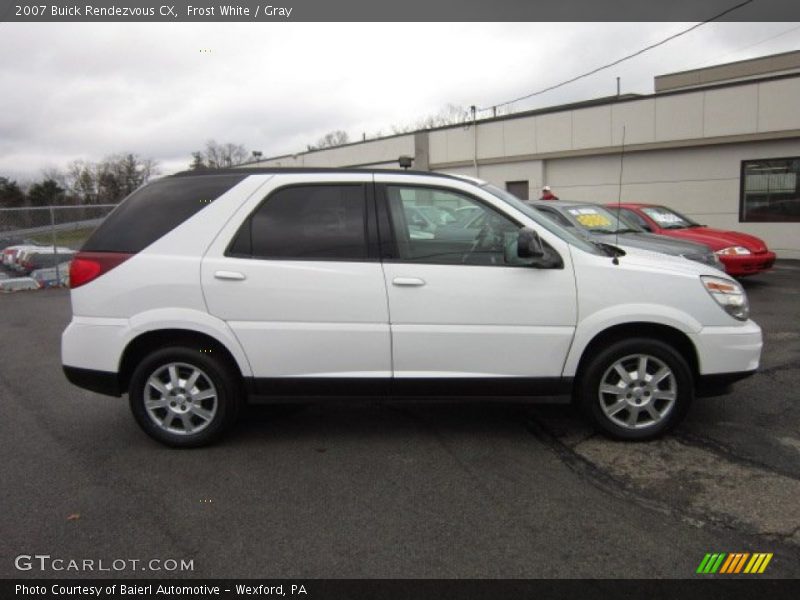 Frost White / Gray 2007 Buick Rendezvous CX