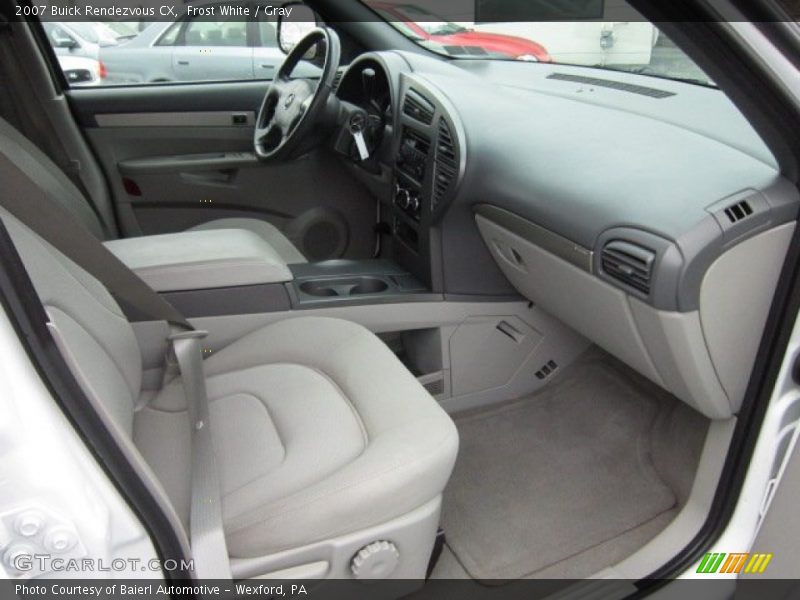 Frost White / Gray 2007 Buick Rendezvous CX