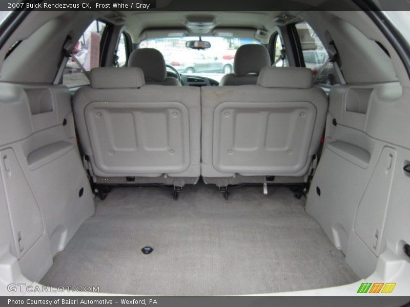 Frost White / Gray 2007 Buick Rendezvous CX