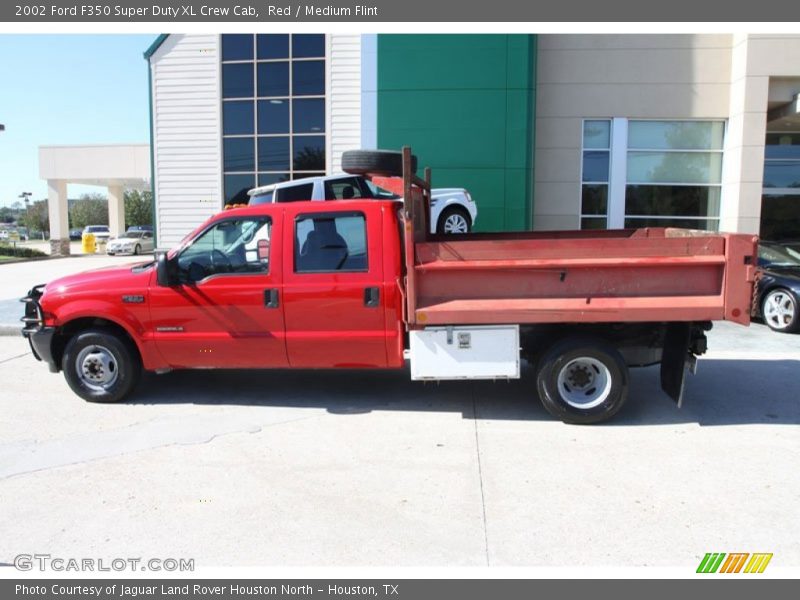 Red / Medium Flint 2002 Ford F350 Super Duty XL Crew Cab