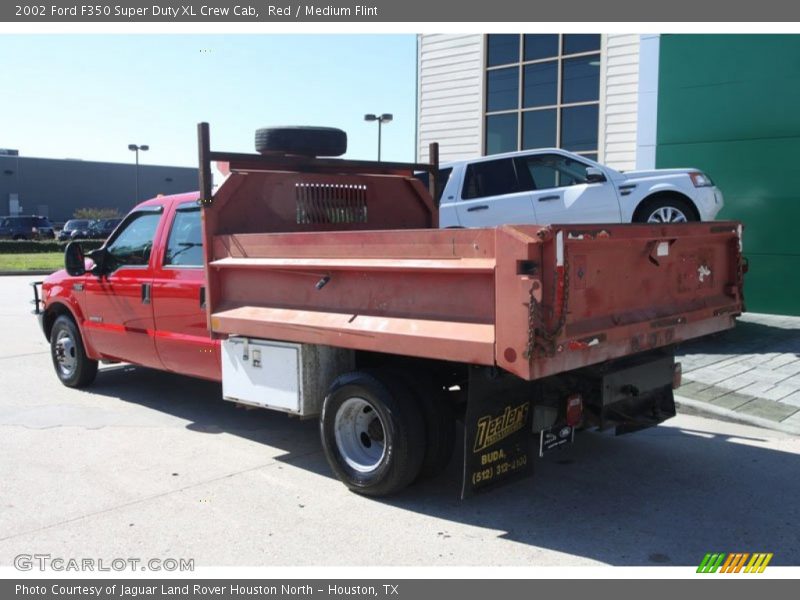 Red / Medium Flint 2002 Ford F350 Super Duty XL Crew Cab