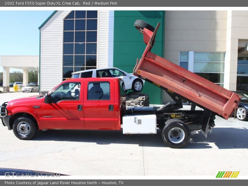 Red / Medium Flint 2002 Ford F350 Super Duty XL Crew Cab
