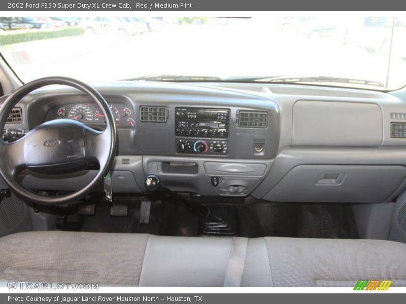 Red / Medium Flint 2002 Ford F350 Super Duty XL Crew Cab